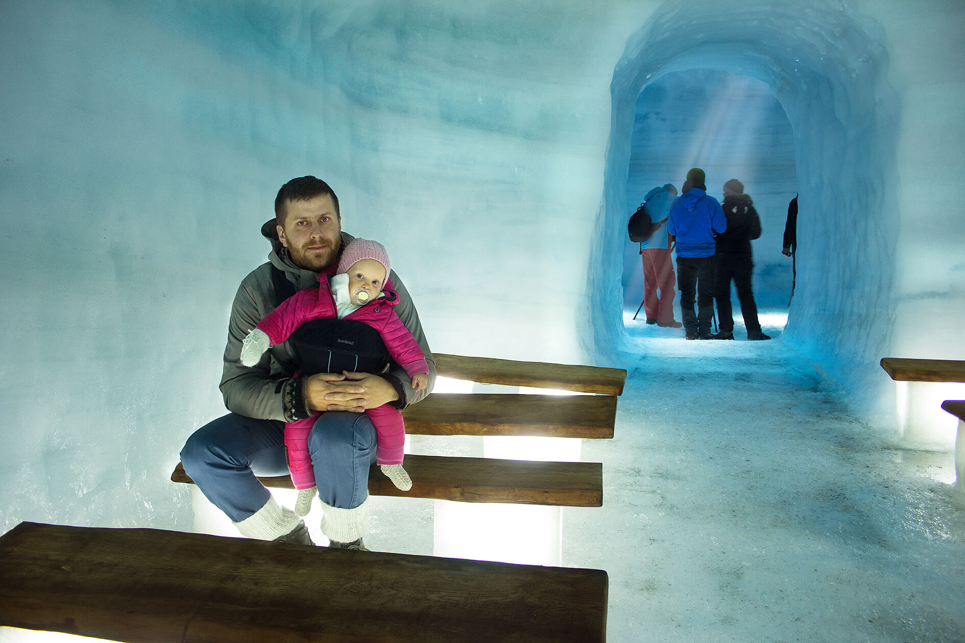 The man-made Ice cave is suitable for children of all ages!